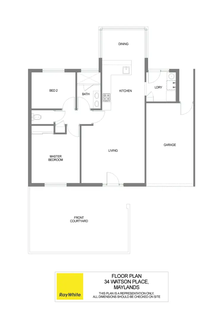 Floorplan of Homely house listing, 34 Watson Place, Maylands WA 6051