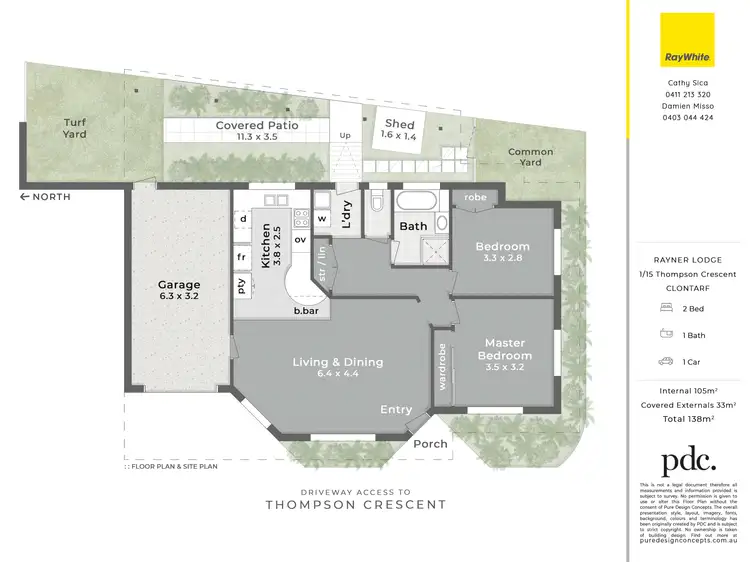 Floorplan of Homely unit listing, 1/15 Thompson Crescent, Clontarf QLD 4019