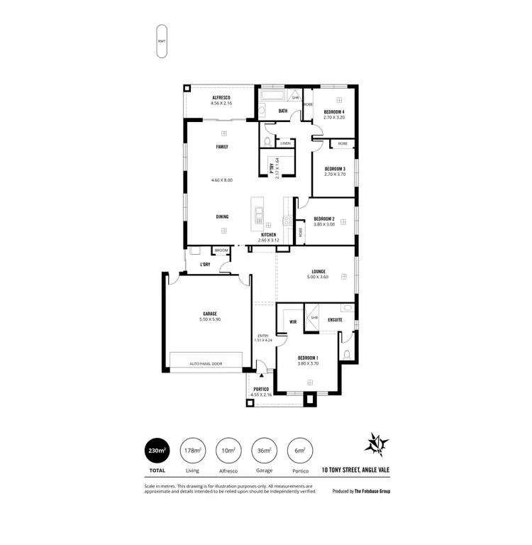 Floorplan of Homely house listing, 10 Tony Street, Angle Vale SA 5117