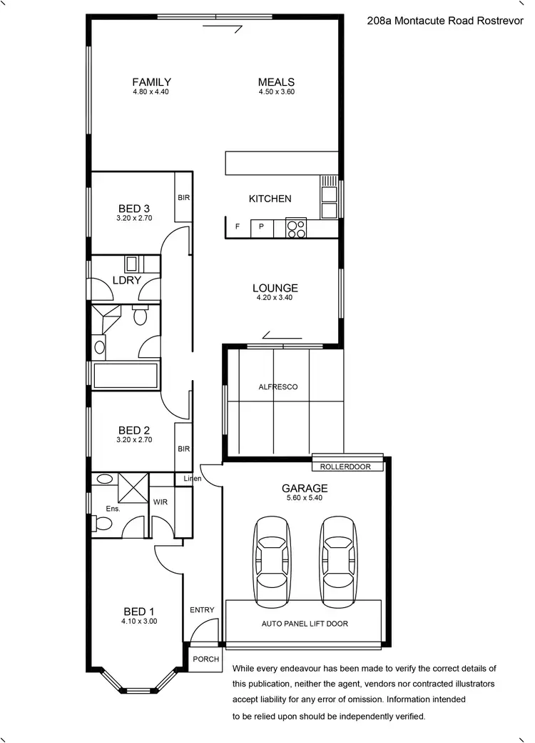 Floorplan of Homely house listing, 208A Montacute Road, Rostrevor SA 5073