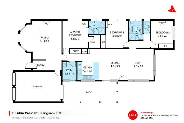 Floorplan of Homely house listing, 11 Lukin Crescent, Kangaroo Flat VIC 3555