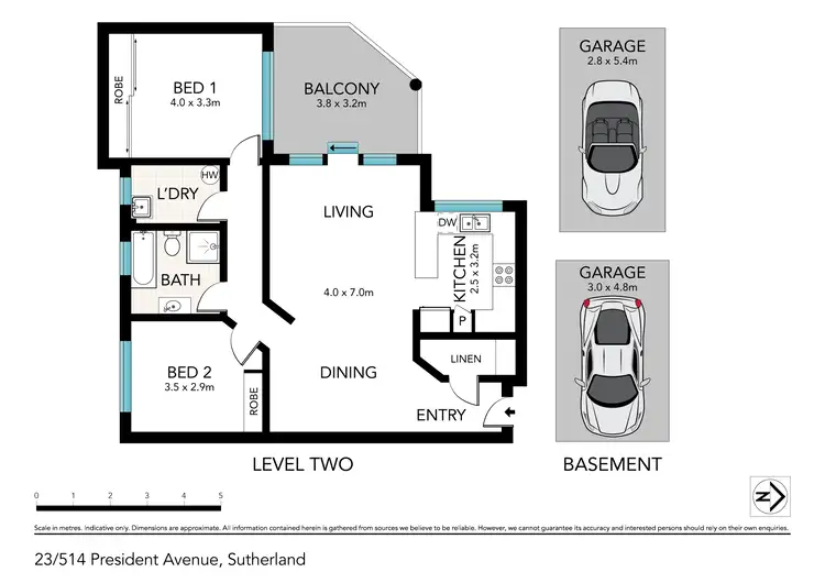 Floorplan of Homely unit listing, 23/514 President Avenue, Sutherland NSW 2232