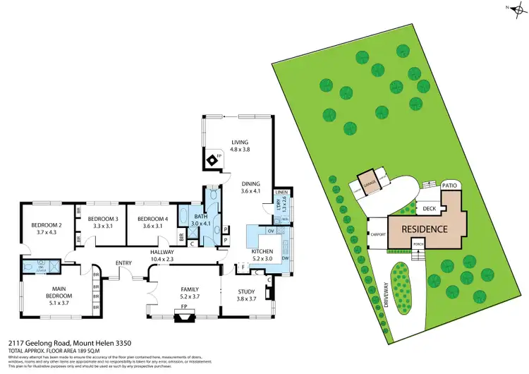 Floorplan of Homely house listing, 2117 Geelong Road, Mount Helen VIC 3350