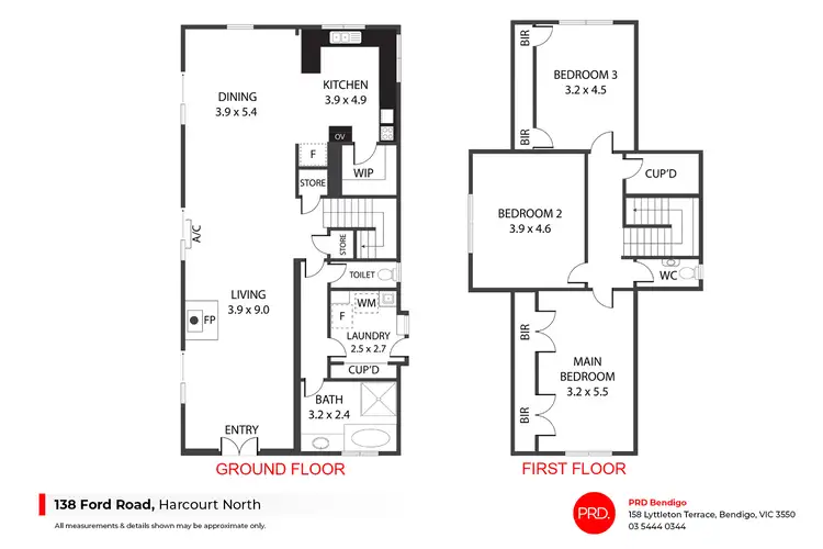 Floorplan of Homely house listing, 138 Ford Road, Harcourt North VIC 3453