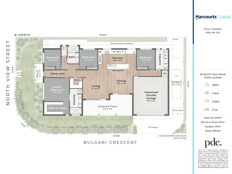 Floorplan of Homely house listing, 36 North View Street, Hope Island QLD 4212