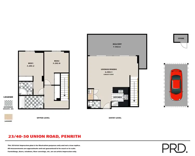 Floorplan of Homely apartment listing, 23/40-50 Union Road, Penrith NSW 2750