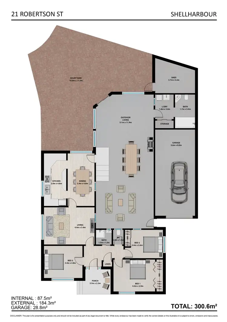 Floorplan of Homely house listing, 21 Robertson Street, Shellharbour NSW 2529