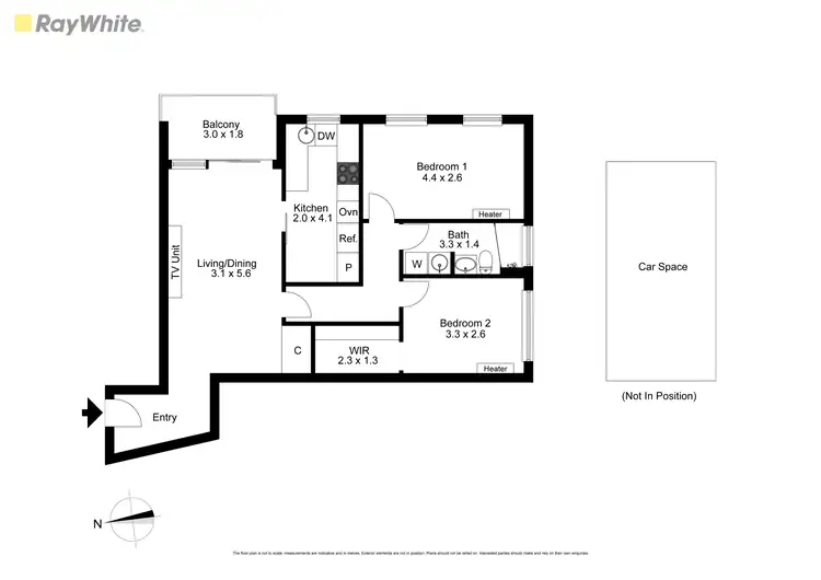 Floorplan of Homely apartment listing, 2/237 Ascot Vale Road, Ascot Vale VIC 3032