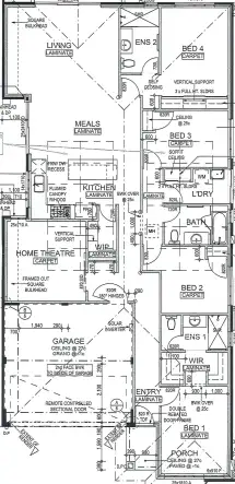 Floorplan of Homely house listing, 14 Dimago Vista, Hammond Park WA 6164