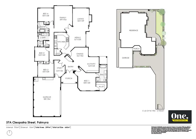 Floorplan of Homely house listing, 37A Cleopatra Street, Palmyra WA 6157