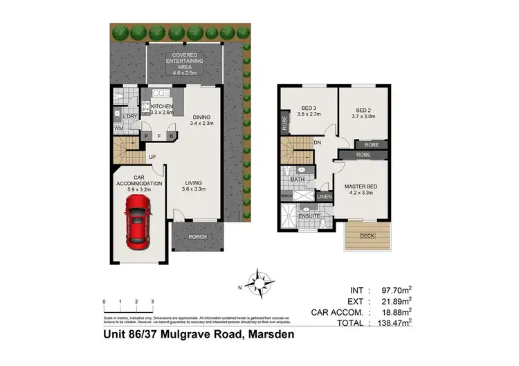 Floorplan of Homely townhouse listing, 86/37 Mulgrave Road, Marsden QLD 4132