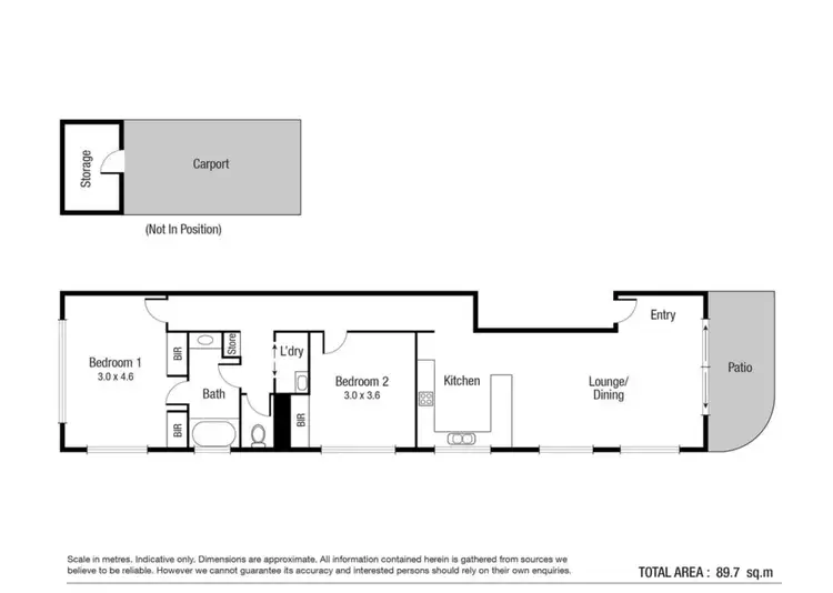Floorplan of Homely unit listing, 3/29 Quinn Street, Rosslea QLD 4812