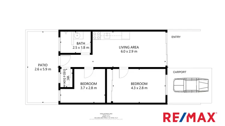 Floorplan of Homely unit listing, 7/13-15 Brisbane Street, Parramatta Park QLD 4870