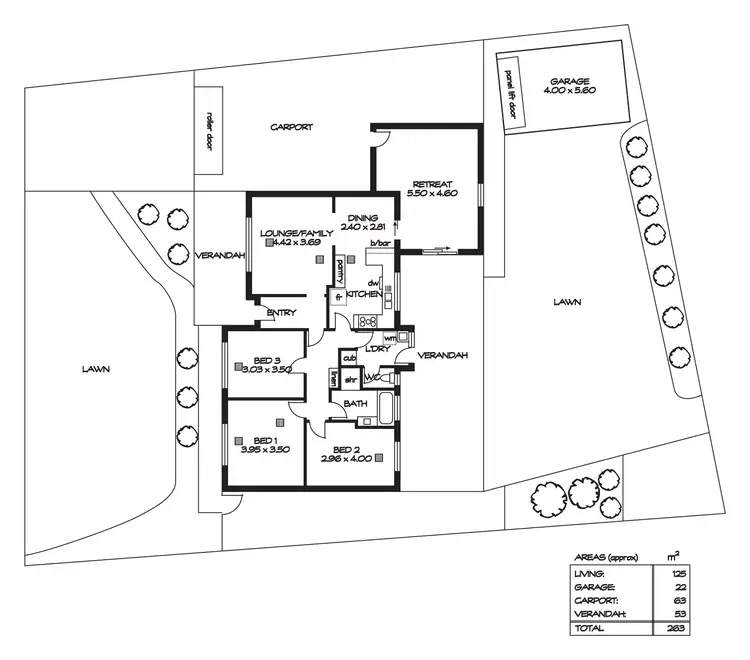 Floorplan of Homely house listing, 6 Knightsbridge Avenue, Valley View SA 5093