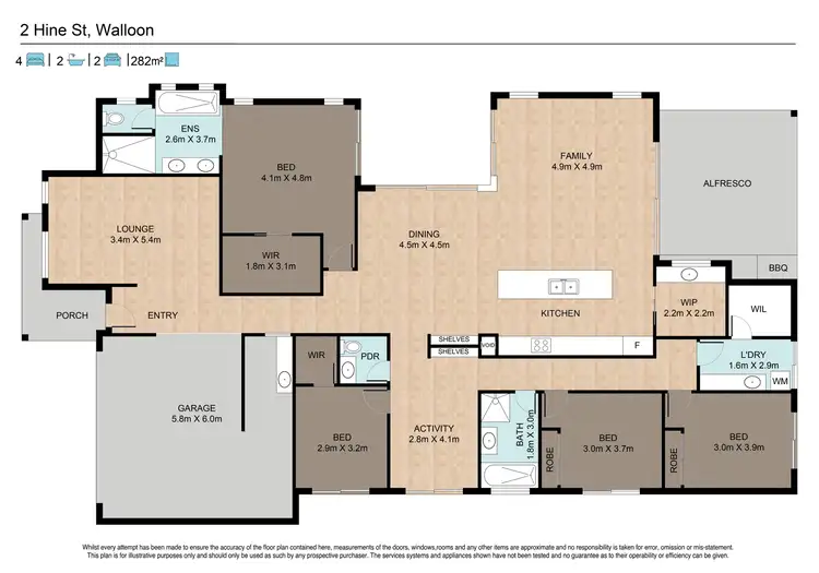 Floorplan of Homely house listing, 2 Hines Street, Walloon QLD 4306