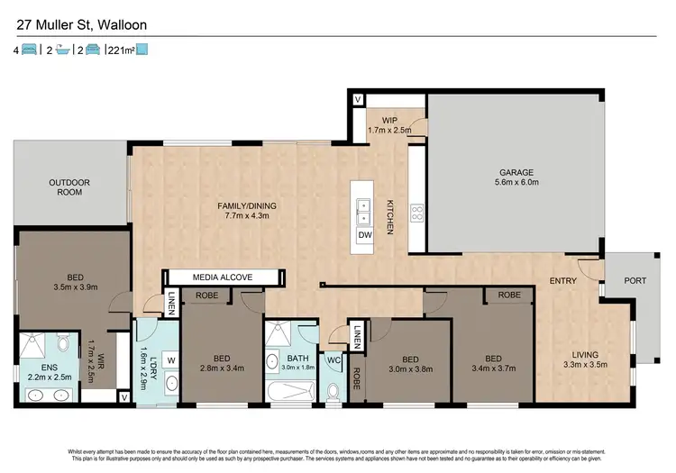 Floorplan of Homely house listing, 27 Muller Street, Walloon QLD 4306