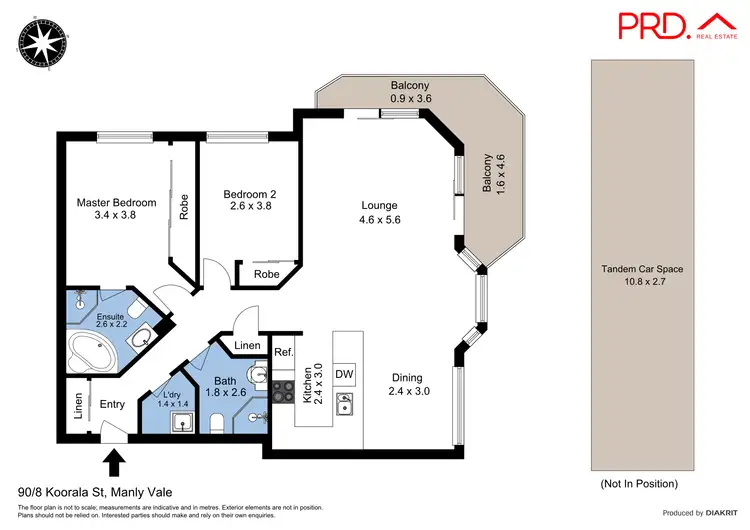 Floorplan of Homely apartment listing, 90/8 Koorala Street, Manly Vale NSW 2093