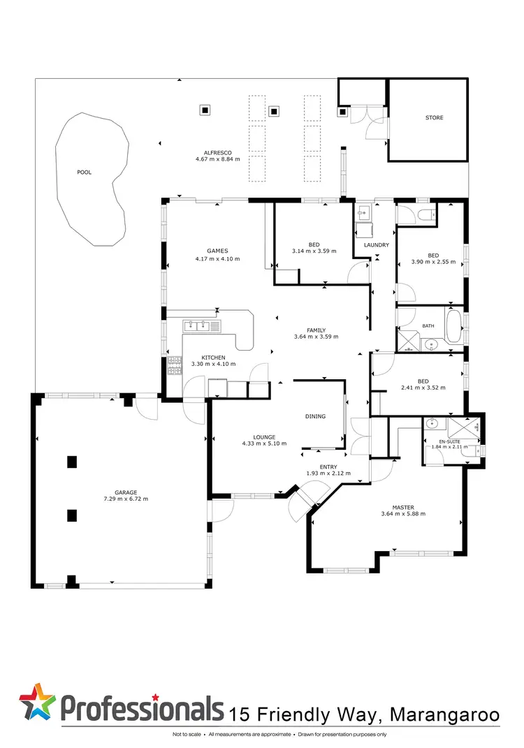 Floorplan of Homely house listing, 15 Friendly Way, Marangaroo WA 6064