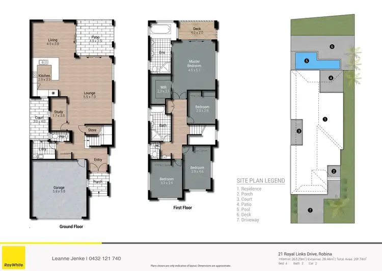 Floorplan of Homely house listing, 21 Royal Links Drive, Robina QLD 4226