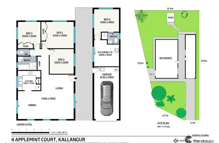 Floorplan of Homely house listing, 4 Applemint Court, Kallangur QLD 4503