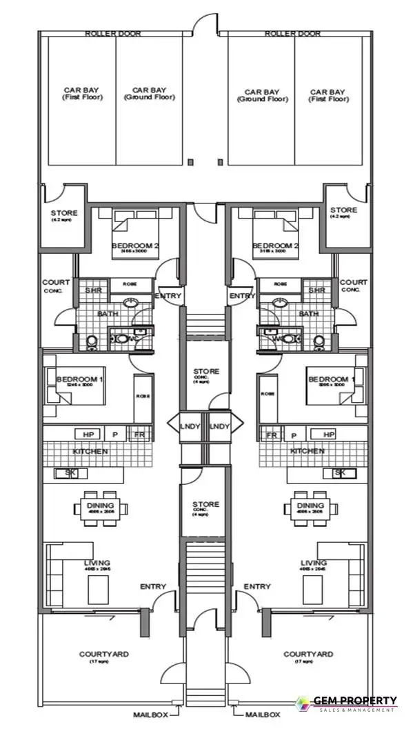 Floorplan of Homely apartment listing, 7/30 Lambeth Circle, Wellard WA 6170