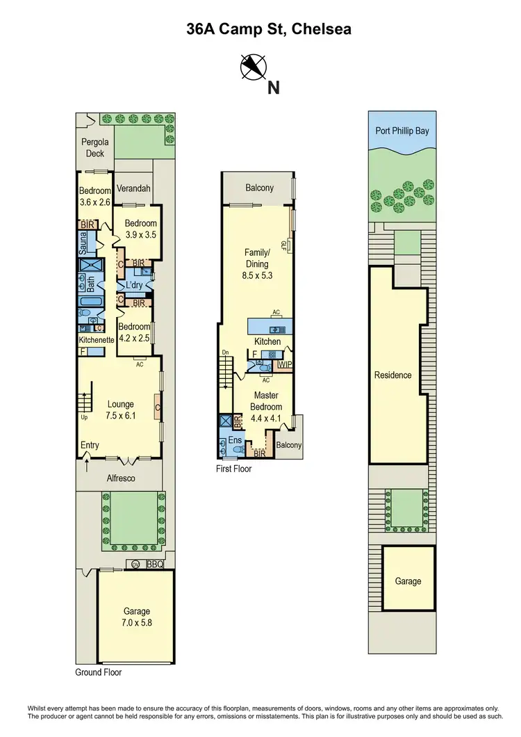 Floorplan of Homely house listing, 36A Camp Street, Chelsea VIC 3196