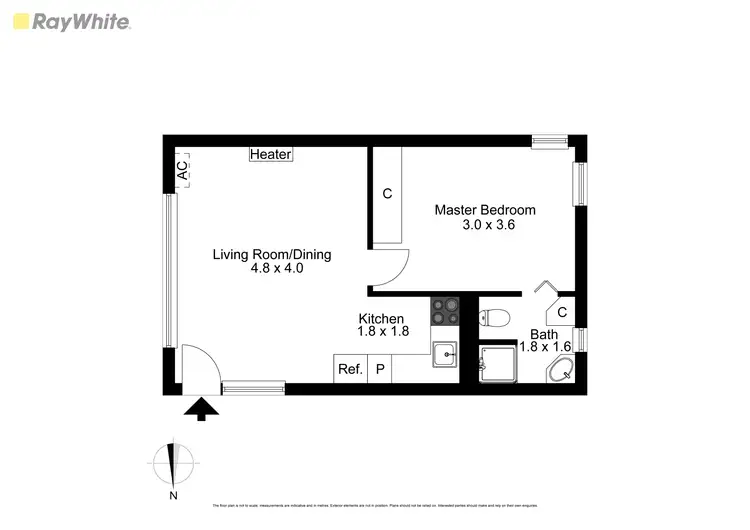 Floorplan of Homely apartment listing, 8/25 Gladstone Street, Moonee Ponds VIC 3039