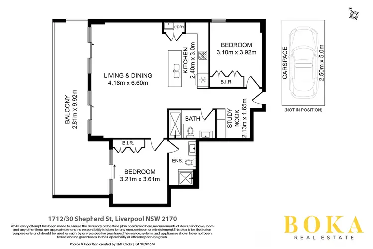 Floorplan of Homely apartment listing, 1712/30 Shepherd Street, Liverpool NSW 2170