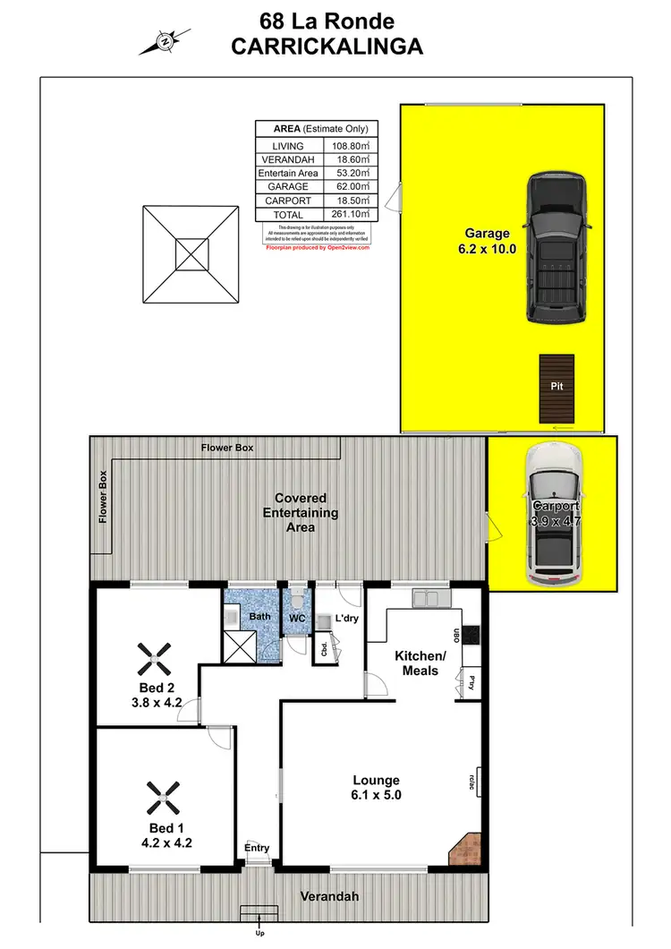 Floorplan of Homely house listing, 68 La Ronde, Carrickalinga SA 5204