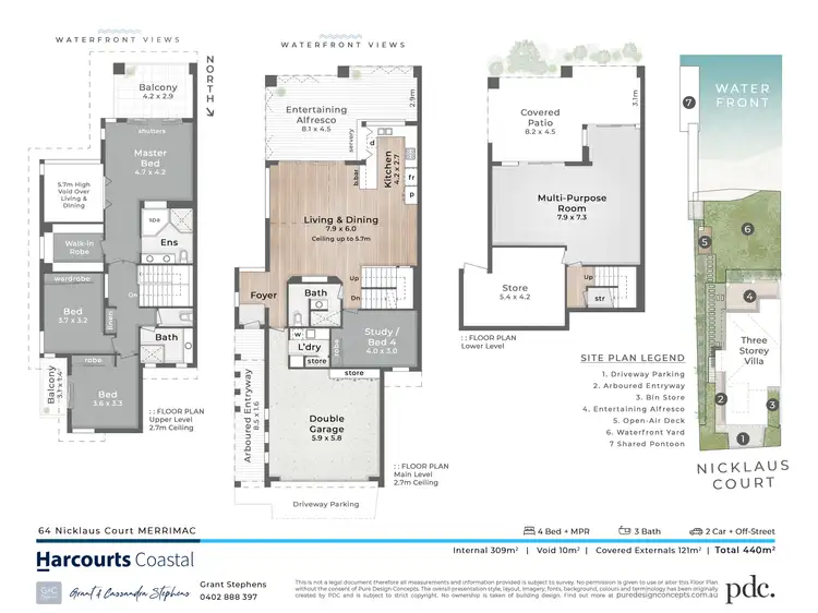 Floorplan of Homely villa listing, 64 Nicklaus Court, Merrimac QLD 4226