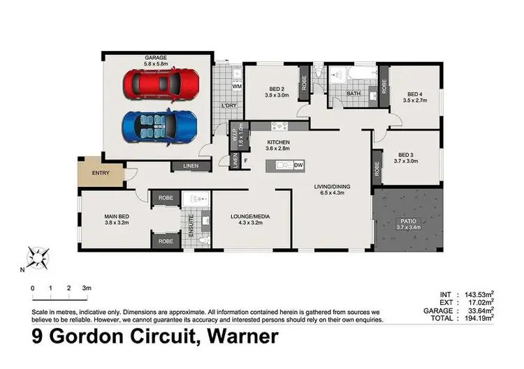 Floorplan of Homely house listing, 9 Gordon Circuit, Warner QLD 4500