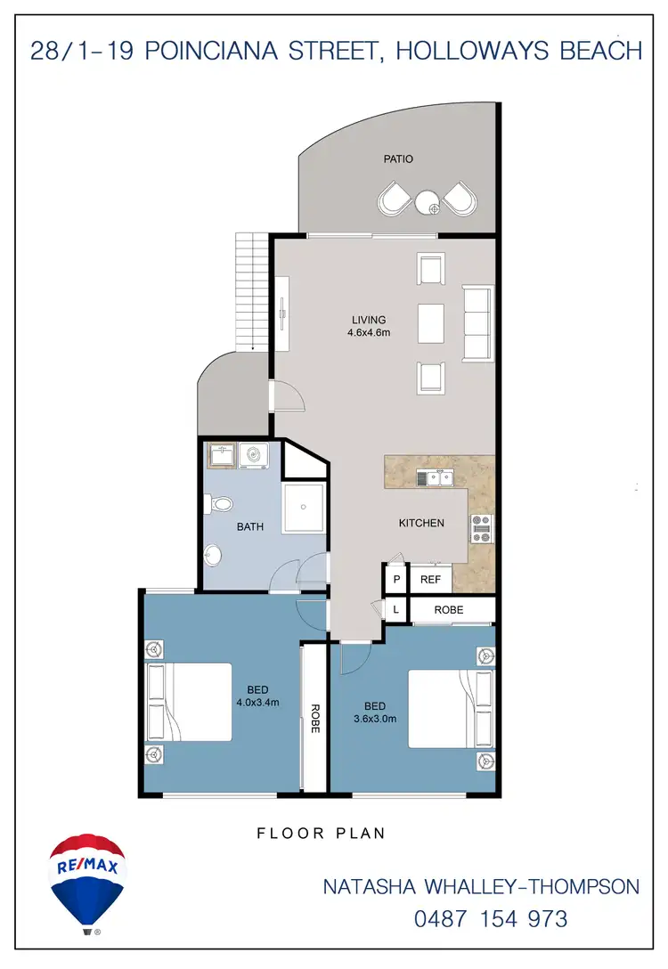 Floorplan of Homely unit listing, 28/1-19 Poinciana Street, Holloways Beach QLD 4878
