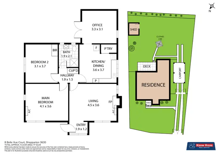 Floorplan of Homely house listing, 8 Bellevue Court, Shepparton VIC 3630