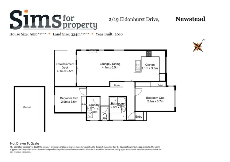 Floorplan of Homely townhouse listing, 2/19 Eldonhurst Drive, Newstead TAS 7250
