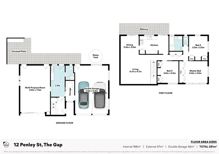 Floorplan of Homely house listing, 12 Penley Street, The Gap QLD 4061