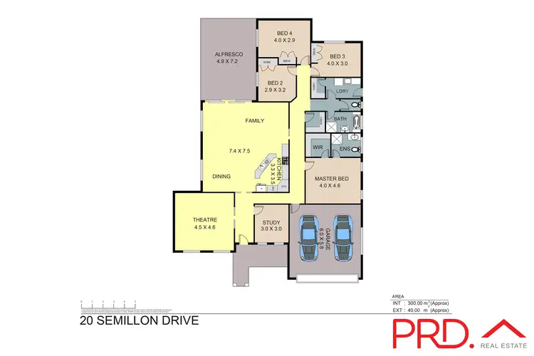 Floorplan of Homely house listing, 20 Semillon Drive, Tamworth NSW 2340