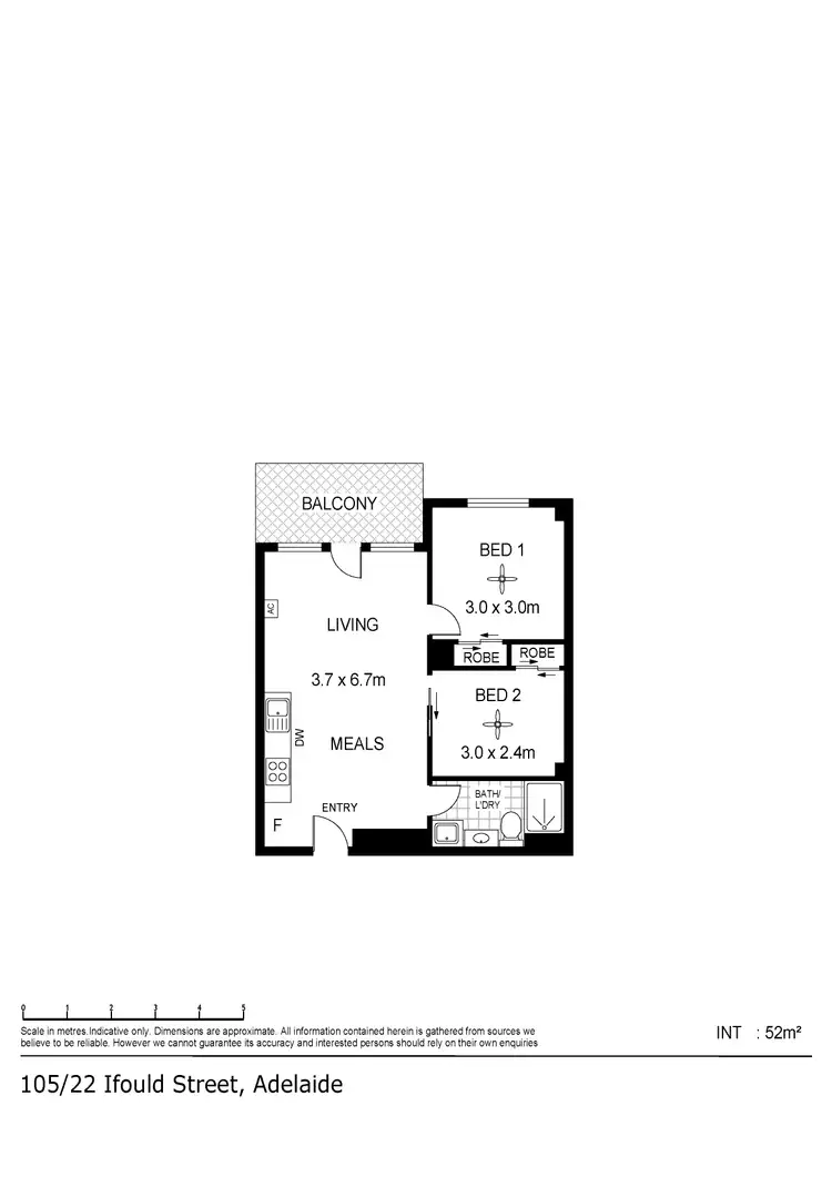 Floorplan of Homely apartment listing, 105/22 Ifould St, Adelaide SA 5000