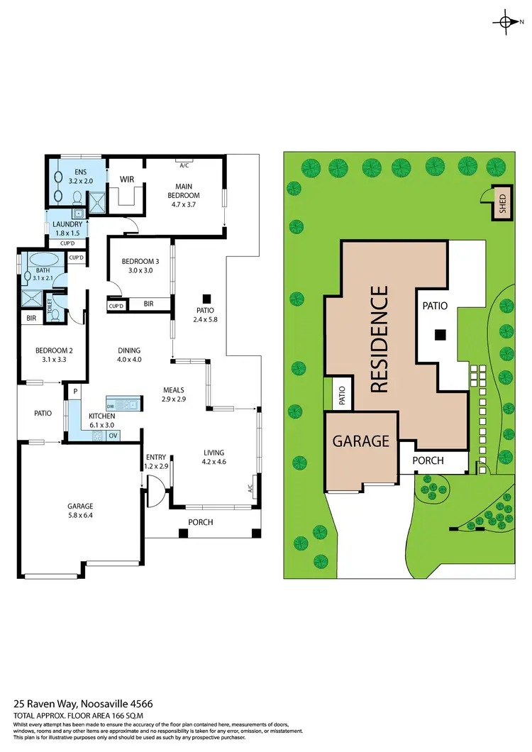 Floorplan of Homely house listing, 25 Raven Way, Noosaville QLD 4566