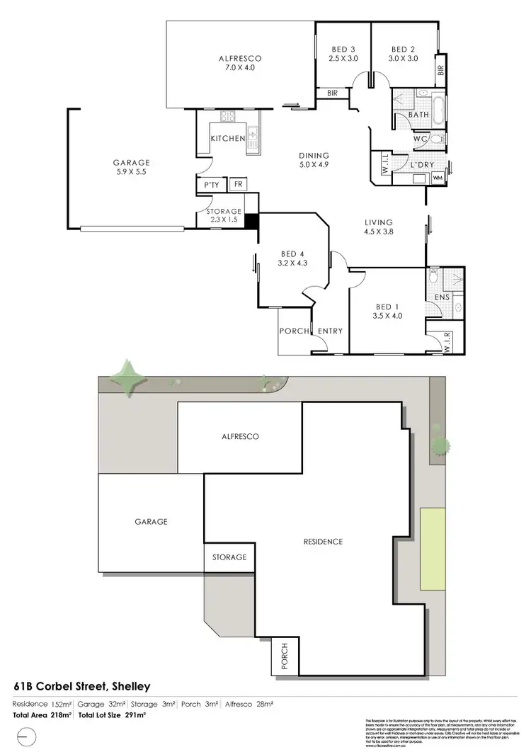 Floorplan of Homely house listing, 61B Corbel Street, Shelley WA 6148