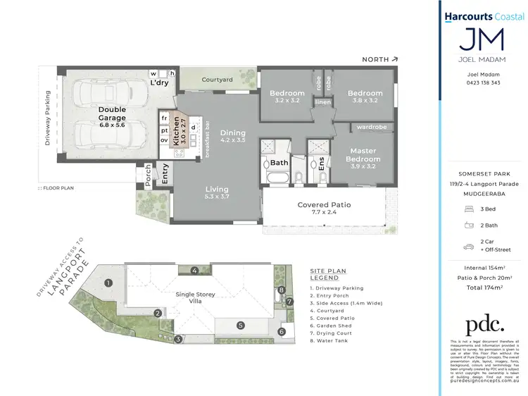 Floorplan of Homely townhouse listing, 119/2-4 Langport Parade, Mudgeeraba QLD 4213