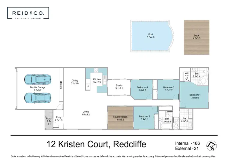 Floorplan of Homely house listing, 12 Kristen Court, Redcliffe QLD 4020