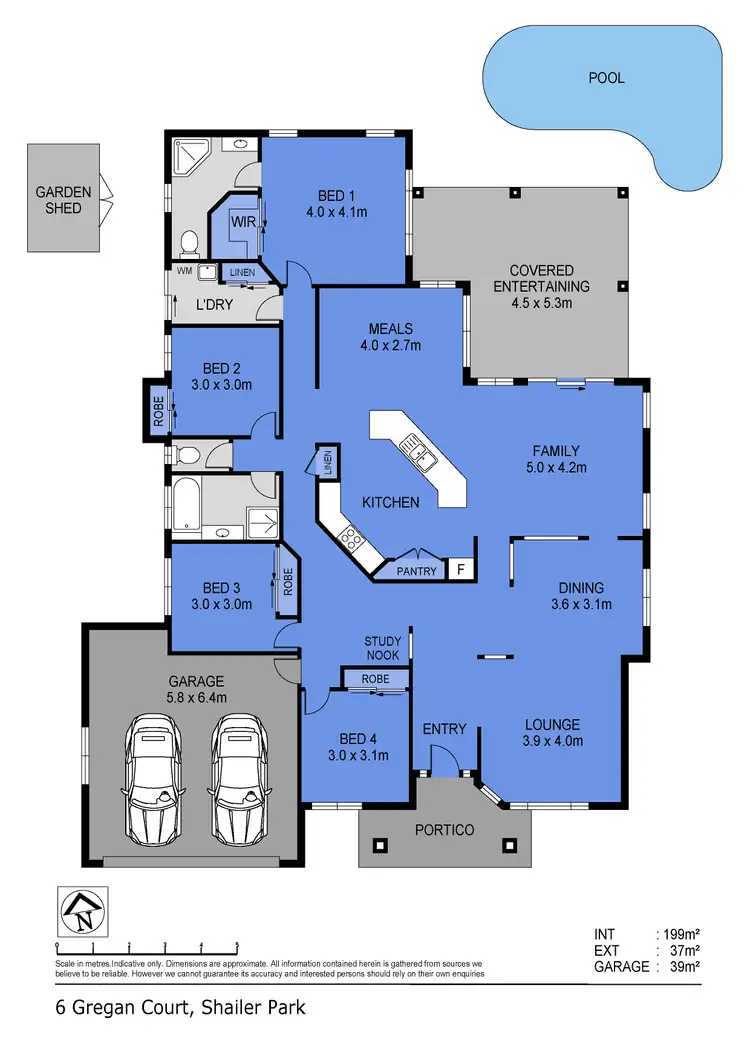 Floorplan of Homely house listing, 6 Gregan Court, Shailer Park QLD 4128