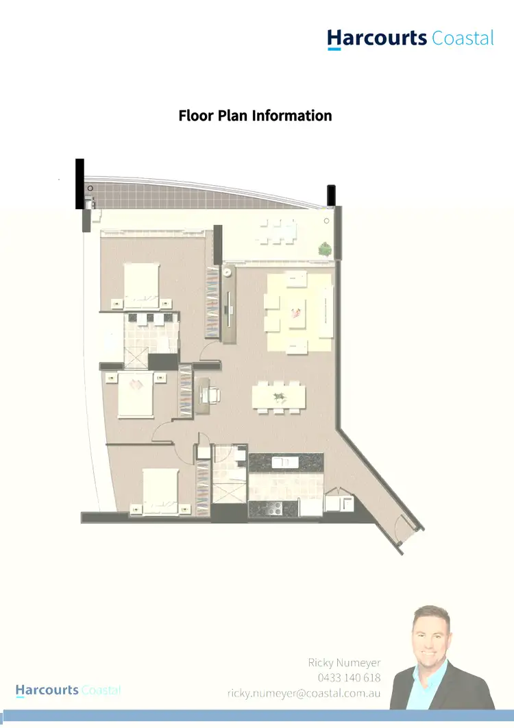 Floorplan of Homely apartment listing, 2101/22 Surf Parade, Broadbeach QLD 4218