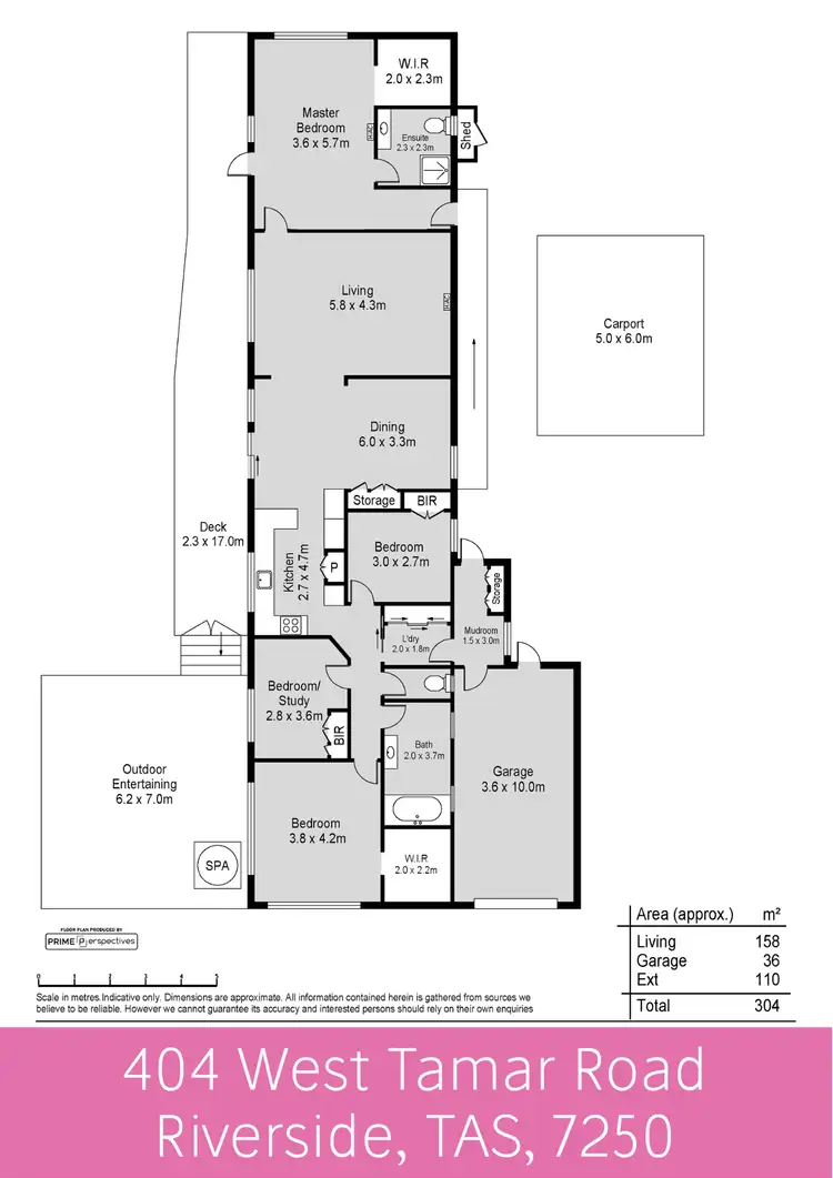 Floorplan of Homely house listing, 404 West Tamar Highway, Riverside TAS 7250