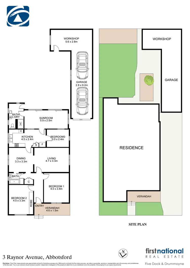 Floorplan of Homely house listing, 3 Raynor Avenue, Abbotsford NSW 2046
