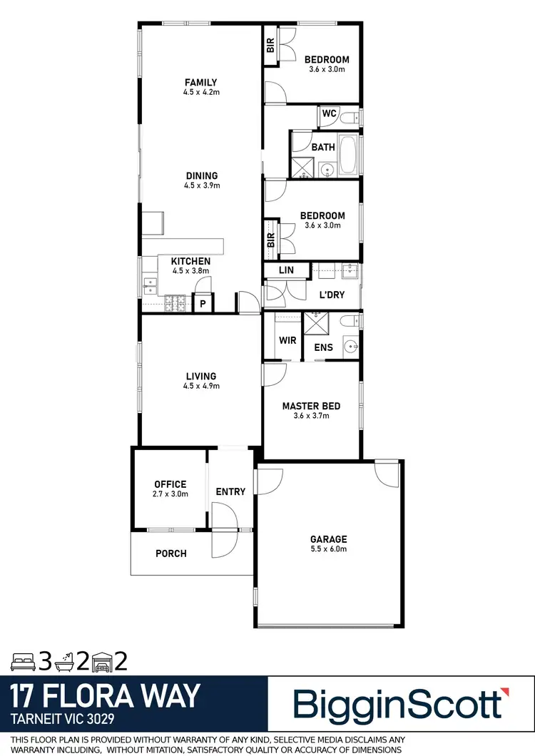 Floorplan of Homely house listing, 17 Flora Way, Tarneit VIC 3029