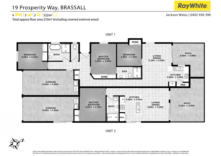 Floorplan of Homely semi-detached listing, 19 Prosperity Way, Brassall QLD 4305