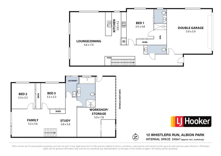 Floorplan of Homely semi-detached listing, 12 Whistlers Run, Albion Park NSW 2527