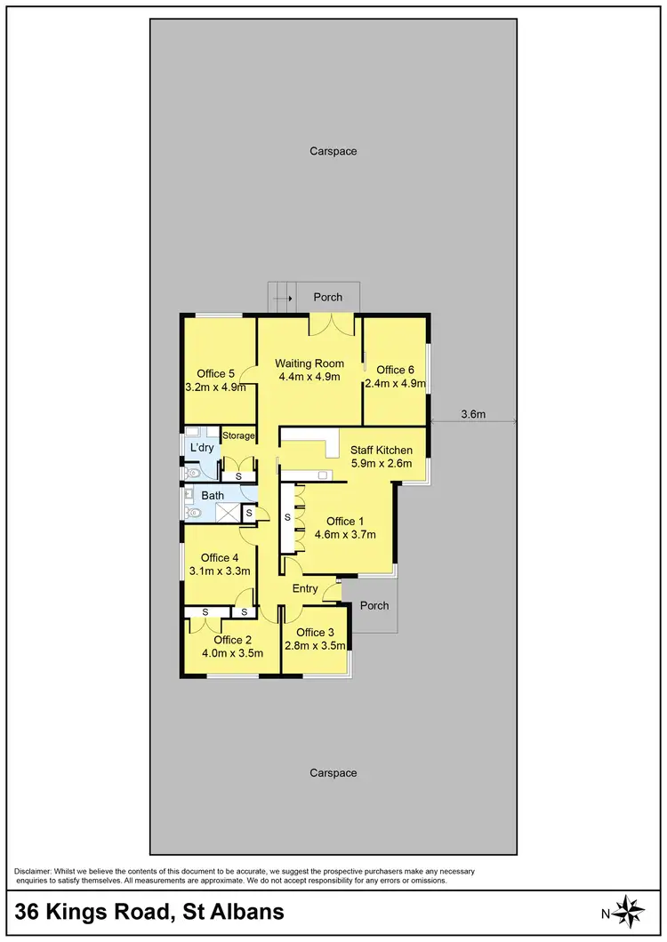 Floorplan of Homely house listing, 36 Kings Road, St Albans VIC 3021