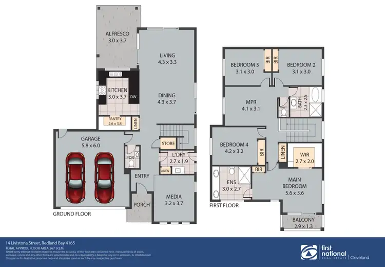 Floorplan of Homely house listing, 14 Livistona Street, Redland Bay QLD 4165